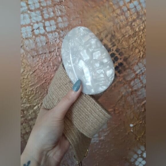 NWT Zara Jute Straw and Resin Belt - Picture 2 of 11